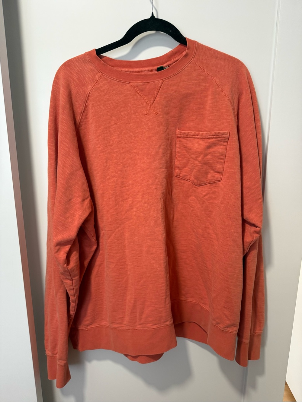 Men's Lightweight Crewneck Sweatshirt in orange